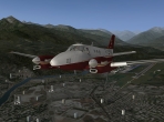X-Plane 10's Beechcraft King Air C90B model in the air