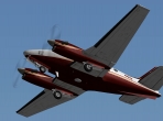 The underside of the new King Air model