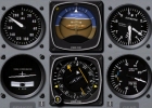 The general aviation panel in X-Plane 9