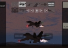 A pair of F/A-18Fs in formation