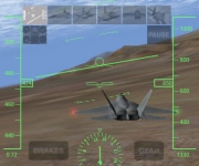 Following an F-22 Raptor in X-Plane Extreme