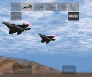 Two F-22 Raptors flying by in X-Plane Extreme