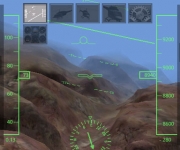 The HUD view in X-Plane Helicopter