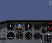 The general aviation panel in X-Plane Remote for iPad