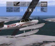 X-Plane Seaplane's float-equipped Cessna 172 touring beautiful Boswell Bay, Alaska