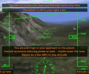 The HUD view in X-Plane Trainer