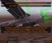 X-Plane Trainer's Cessna 172 with lift vectors displayed