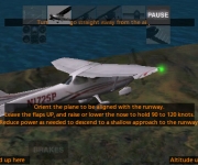 X-Plane Trainer's Cessna 172 flying along the coast