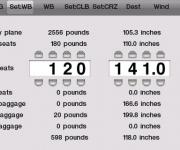 Enter the various weights and stations to use as default.