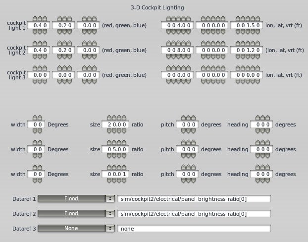 3-D settings