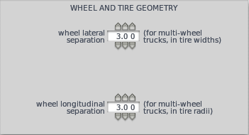 wheel and tire settings