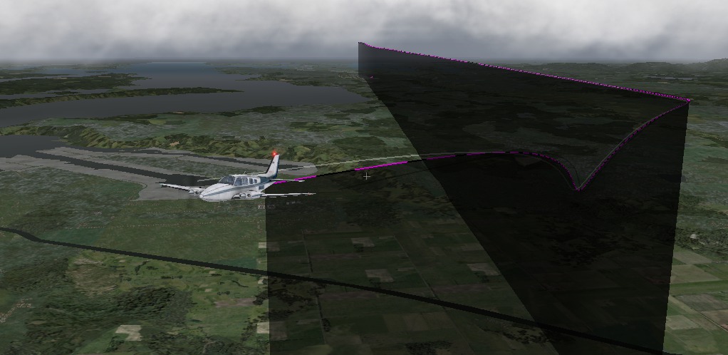 Visualizing a 3-D path in X-Plane