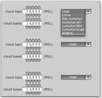 set clouds