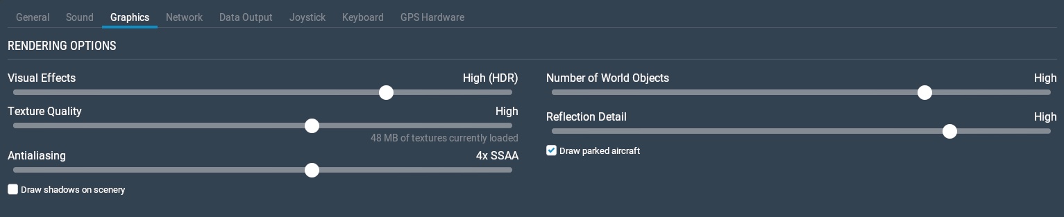 advanced graphics options