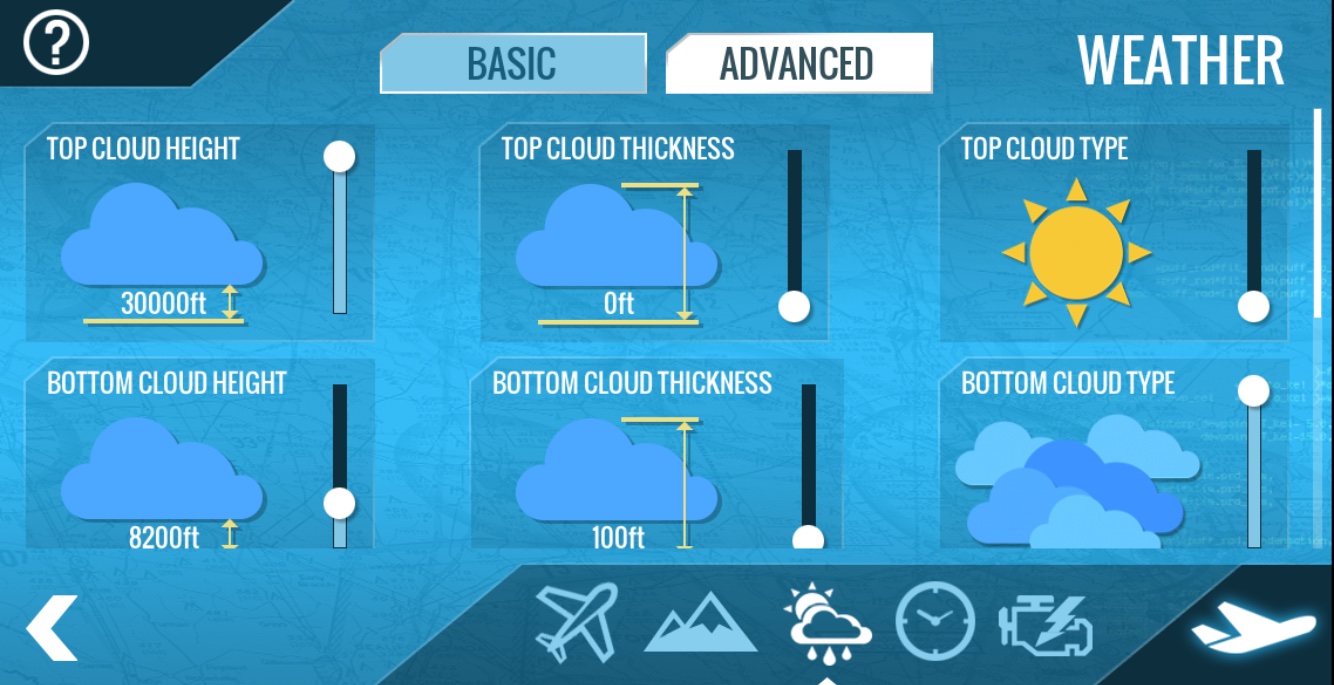 advanced weather screen