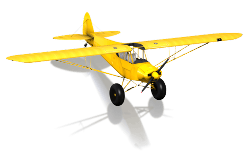 The Piper PA-18 Super Cub in X-Plane 10 Mobile