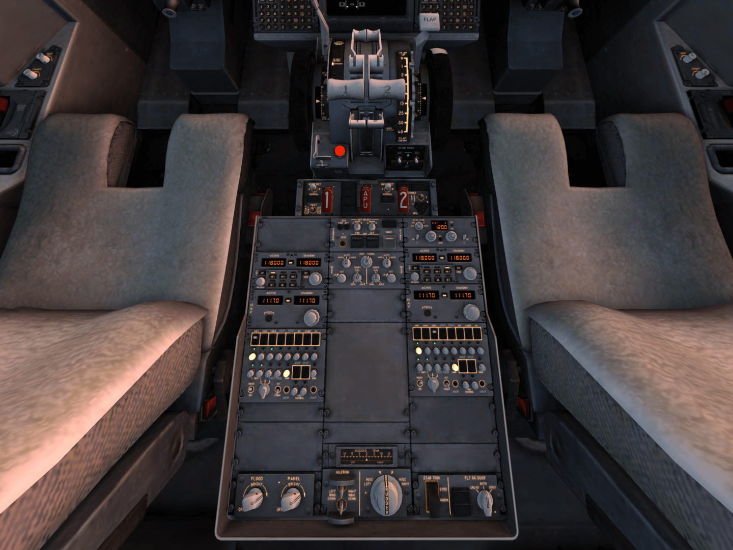 XPlane 10 Mobile B737 Center Console XPlane