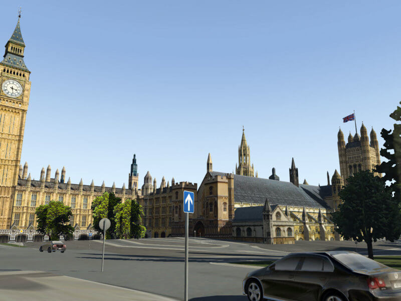 X-Plane 11 Landmarks - Westminster Palace closeup