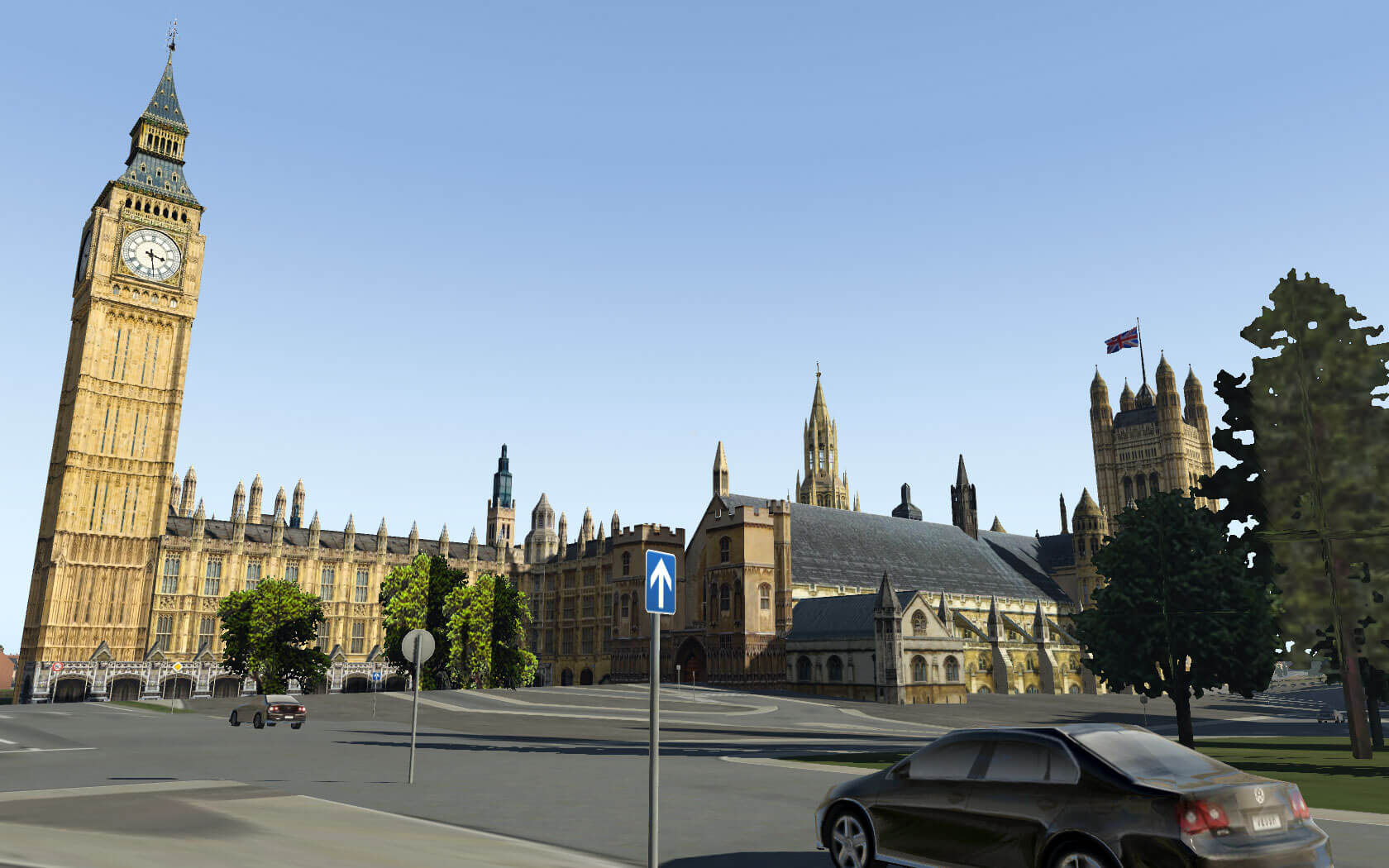 X-Plane 11 Landmarks - Westminster Palace closeup