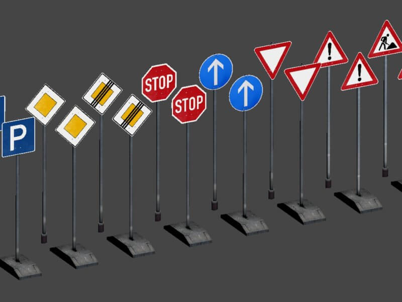 X-Plane 11.10 traffic signs