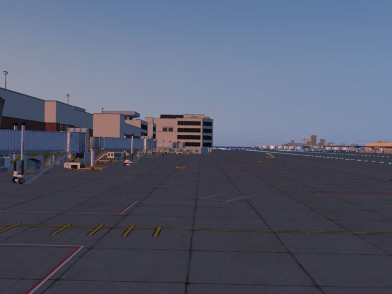 Hartsfield-Jackson International Airport (KATL) in the X-Plane Mobile flight simulator