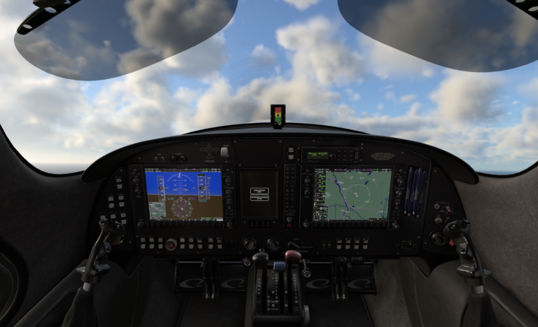 Lancair Evolution Cockpit in X-Plane 12 Flight Simulator