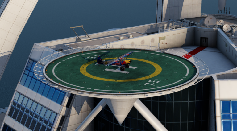 Red Bull Burj Al Arab landing in a Flight Simulator | X-Plane