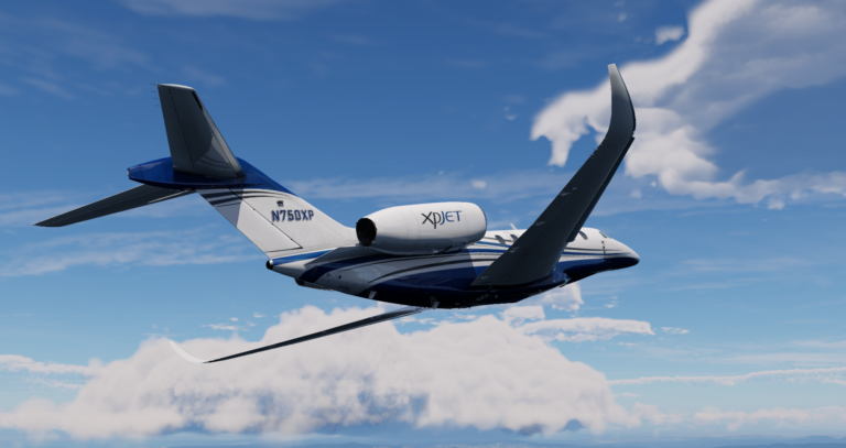 Flight Simulator PC Business Jet flying
