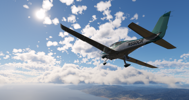 Cirrus aircraft in plane game